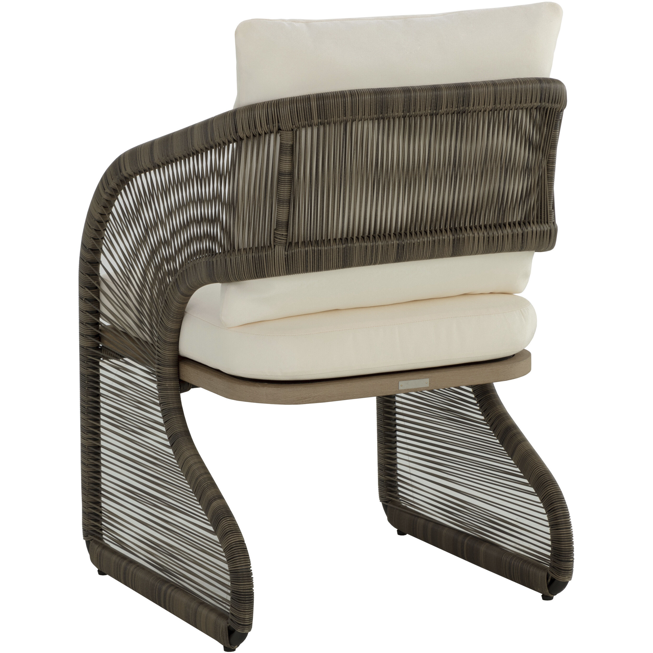 Toulon Stinson Cream Outdoor Dining Chair